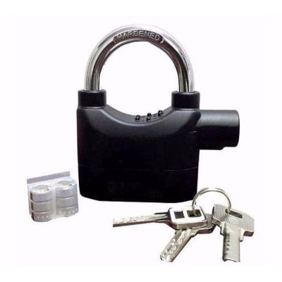 Picture of Durable Security Alarm Lock for Bike and Door (Black)