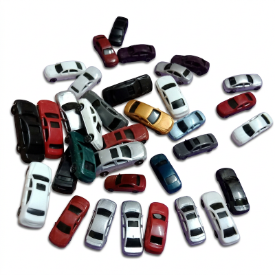 Picture of 20 PC Mini Car Toy Die Plastic Model Vehicle Set Gift for Birthday Game Party Favors Goodie Bag Stocking Stuffers Cake Topper Pinata Carnival Prize for Kid Children Boy Girl (Multicolor)