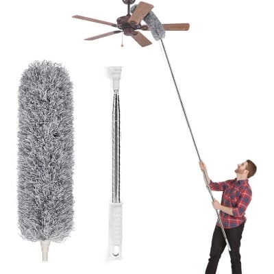 Picture of Flexible Extendable Duster for Cleaning Complicated Areas and ceiling fan, Microfiber Duster , Super Long Extendable Dusters (Multicolor)