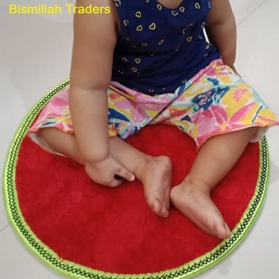 Picture of Kids Crazy Carpet Circle Seats Round Soft Warm Floor Mat - Cushions | Classroom, Story Time, Group Activity Home Bedroom & Play Areas (Multicolor)