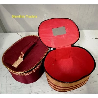 Picture of Elegant Red Velvet Jewellery Storage Box with Satin Lining for Women Jewelry Box storage makeup box beauty box mackup bag চুড়ির বক্স (Multicolor)
