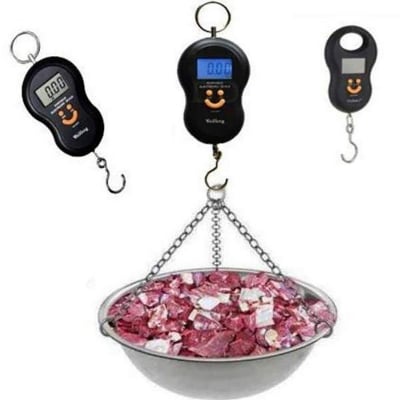 Picture of Portable Handy Pocket Electronic Digital Lcd Scale Hanging Fishing Hook For Kitchen, Luggage Balance Weight Weighing Hand Scales (Color May Vary) (Multicolor)