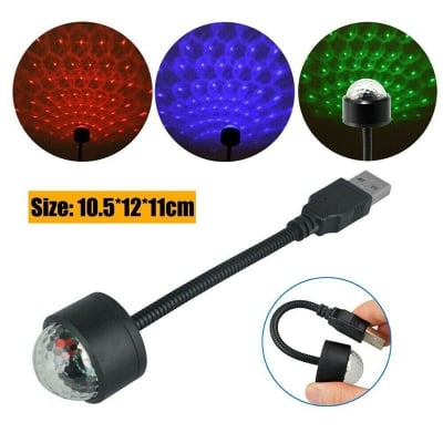Picture of RGB USB Mini Disco DJ Party Light Decoration Night light (Black)