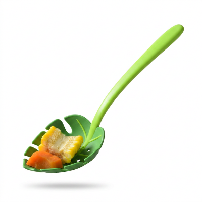 Picture of Green Leaves Filter Spoon Long Handle (Green)