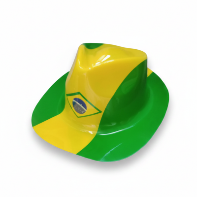 Picture of Brazil Cowboy Hat for Brazil fan cap - Cap For Men - Cap - Winter Cap (Yellow,Full Look: 44)
