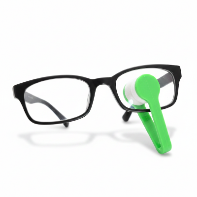Picture of 1 Pcs Mini Eyeglass Microfiber Spectacles Cleaner Cleaning Tool Mini Microfiber Glasses Eyeglasses Cleaner Cleaning Clip - glass cleaner (Blue)