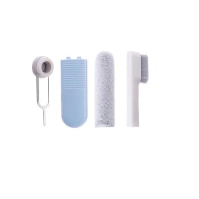 Picture of 4 in 1 Portable Cleaner Kit for AirPods Pro 1 2 3 Earbuds Cleaning Pen Brush Wireless Headphones Clean Laptop Screen Phone Camera Tablet (Blue)