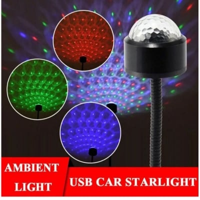 Picture of 7 Colours LED Starry Sky Party Lamp usb Projec Lights USB Night Roof Mini Light Galaxy Car Stars Lamp Decor (Multicolor)