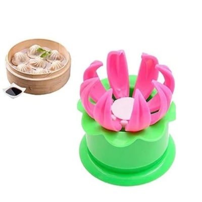 Picture of Momo Maker Heavy Pastry Steamed Stuffed Bun Pie Dumpling Making Mould (Multicolor)