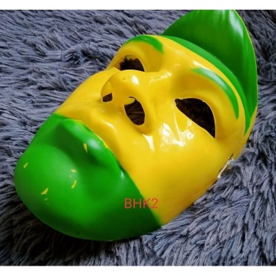 Picture of Party Dress Up plastic Masks for Masquerade, Novelty Costume Monster Animal Head Mask for Children Men Women (Yellow)