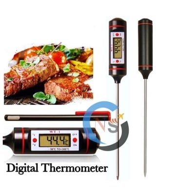Picture of Digital Food Thermometer With Lcd Display

Meat thermometer BBQ thermometer (Black)