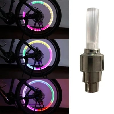 Picture of 1 pcs Bike Bicycle Wheel Valve Stem Cap Tire LED Light, Motion Activated Flickering Lights Universal

multicolor (Multicolor)