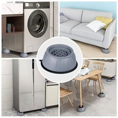 Picture of 4 Pcs Anti Vibration furniture Feet Pads furniture protector Washing Machine Rubber Mat for
furniture decorations (Grey)