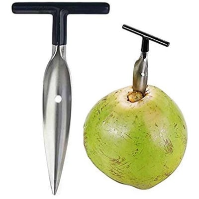 Picture of Stainless Steel Coconut Opener Tool, Coconut Driller, Travel Coconut Opener Machine, Coconut Opener Coconut Water Opener (Silver)