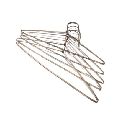 Picture of Iron Pant hanger 6 Pcs Cloth Cloth Hanger Space Saving Iron Metal Hanger for Shirts, Trousers, etc, Coats & Clothes for Wardrobe (Pack of 6) (Multicolor)