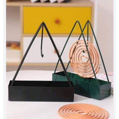 Picture of Iron Mosquito Coil Holder Triangle Coil Tray Mosquito Incense
insect repellent 