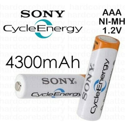 Picture of Rechargeable Remote AAA Bettary small Pencil bettary Sony charge bettary 2 Pcs (White)