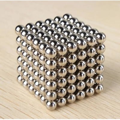 Picture of 200 Pcs Sliver DIY Neocube Magic Beads Magnetic Balls Puzzle (Silver)