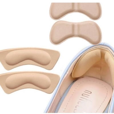 Picture of  2Pairs Unisex Sponge Toe Insert Pain Relief Forefoot Insert Non-Slip Shoes Forefoot Cushion for Foot Care Adjustable Shoe Filler(3mm) (Pink,Int: One size)