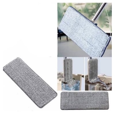 Picture of 2 Pack Removable Mop Pad Mop head Washable Reusable. 2 Pcs (Grey)