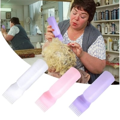 Picture of 1 Pcs Root Comb Applicator Bottles for Salon Hair Coloring for Home Use 