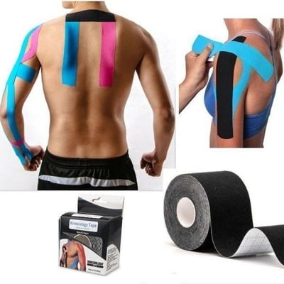Picture of Pain Relieve Injuries Therapy Tape Sports Tape Therapeutic Muscle Pain Relief (Multicolor)