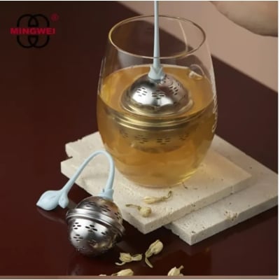 Picture of Tea Infuser Filter Stainless Steel Spice Ball Loose Tea Steeper Mesh Tea Strainer Infuser (Silver)