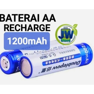 Picture of 2 Pcs Rechargeable Doublepow AA Ni-MH battery 1200 mAh (White)