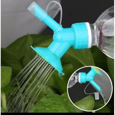 Picture of 1 pcs Bottle Cap Sprayer, Double Head Yard Watering Sprayer, Garden Bottle Irrigation Spout, 5 Irrigation Nozzles with Multicolor Bottle Cap (Multicolor)