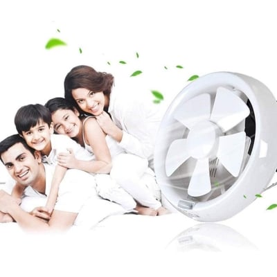 Picture of Ventilation Fan,6" Silent Ventilation Exhaust Fan for Bathroom and Home Wall-Mount Exhaust Fan (White)