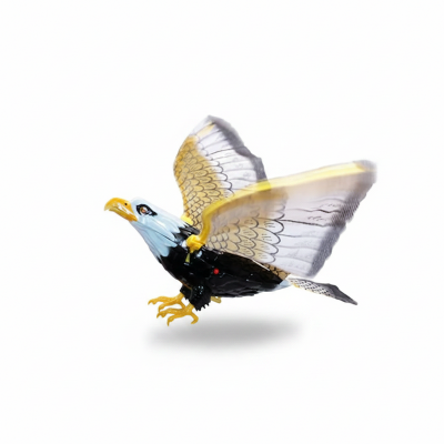Picture of Luminous Bird Repellent Hanging Eagle with Music Flying Bird Scarer Flying (Yellow)