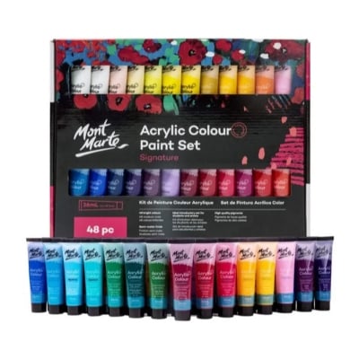 Picture of Mont Marte Acrylic Paint Set 36 ml -48 colors (Multicolor)