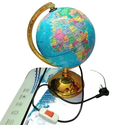 Picture of Educational Rotating LED World Globe Map for Kids, Interactive Learning Science Toy, Unisex, New 