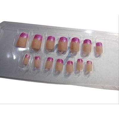 Picture of 14 pcs fashion nail stickers sparkle diamante nail patch for stylish nail 