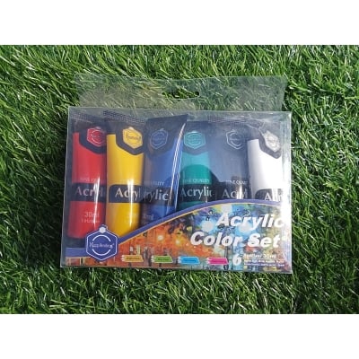 Picture of Acrylic paint set, 6 colors, 30ml, (Multicolor)