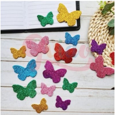 Picture of 15/16 pcs butterfly glitter strikers birthday return gift (Multicolor)