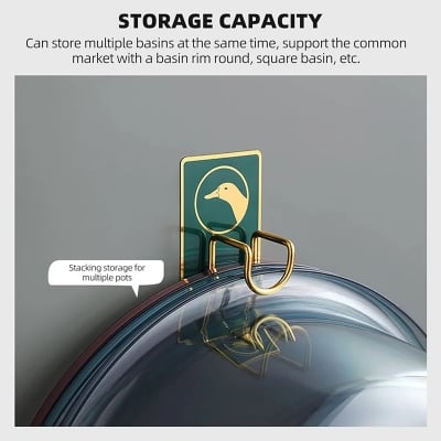 Picture of 1Pcs Wash Basin Hook,Steel Wash Basin Hook,Cartoon Hook,Hook,Bath Towel etc.Multifunctional Cartoon Stainless Steel Wash Basin Hook (Multicolor)