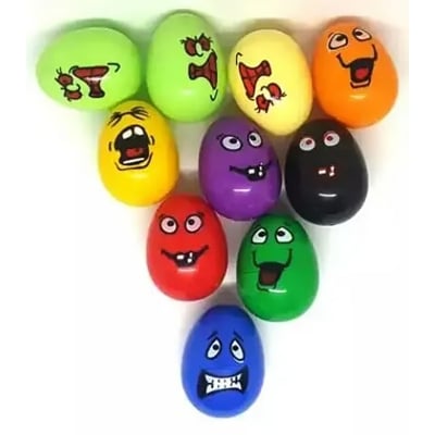 Picture of Crazy Emoji Eggs for Party Toys, Bright Colorful - 6 PCS (Multicolor)