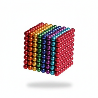 Picture of 216 pcs 5mm Magnet Balls (Multi) Magic Bead 3D Puzzle Ball Sphere Magnetic Buckyballs 
