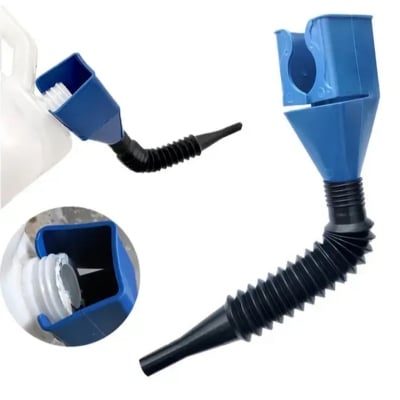 Picture of 1 Pcs Funnels for Automotive Use Small Funnel Oil Change,Retractable Auto Fuel Funnel Clip On Bottles,Car Flexible Draining Tool Snap Funnel 