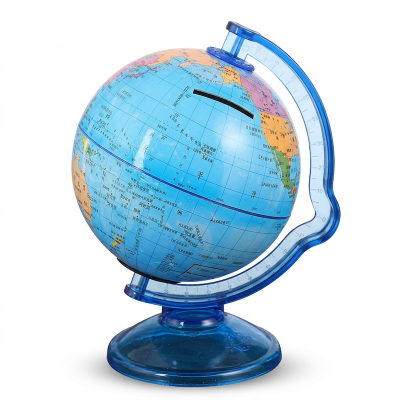 Picture of  1 Pc Piggy Bank Globe Money Pot Globe Money Bank Piggy Bank for Kids Globe for Kids Money Pot Savings Box Earth Globe Adult Piggy Bank Decorate (Multicolor)