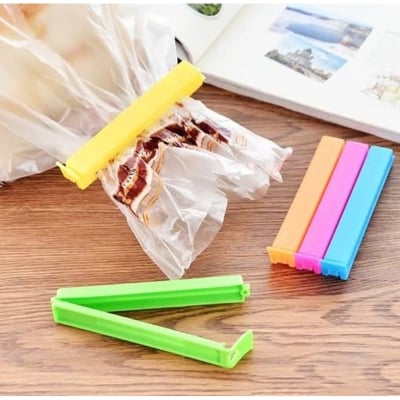 Picture of 3 Pcs Plastic Snack Bag Sealing Clip for Kitchen (Multicolor)