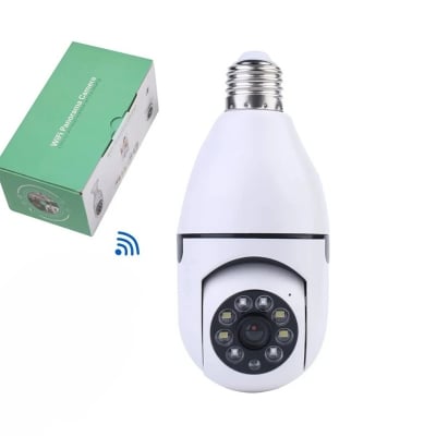 Picture of 1080P Light Bulb Camera 360 Degree Wireless Wifi Home Night Version Security IP Surveillance (White)