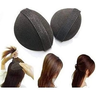 Picture of Bump It up Volume Hair Base Styling Insert Tool Set of 2 Pieces Black 