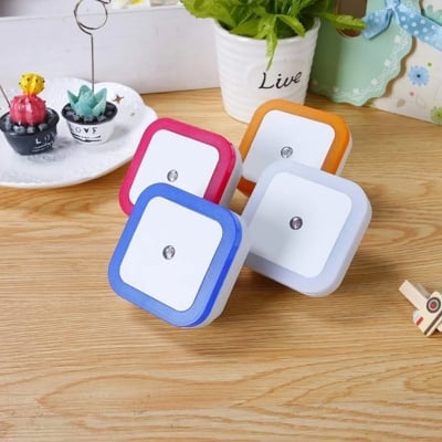 Picture of LED Ligth Sensor Control 110V Night Lamp Baby Bedroom Gift Romantic Lights EU US Plug Mini Bed (Multicolor)