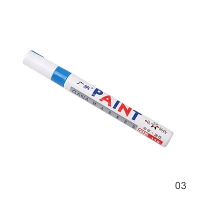 Picture of 1PC Universal Car Colorful Paint Tire White Marker Touch Up Paint Pen 