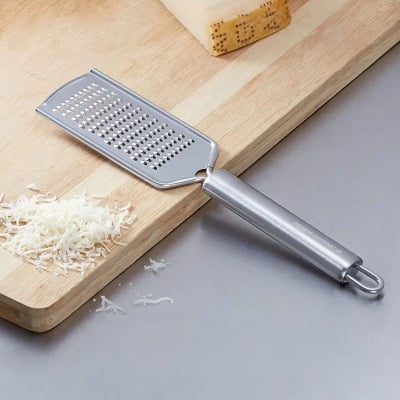 Picture of Carrot Greater, Stainless Steel Vegetable Slicer, Carrot Grater, Cheese Grater, Ginger Grater, Coconut Grater Chocolate Grater, Garlic Grater Slicer Cutter for Kitchen (Silver) (SS Grater) (Silver)