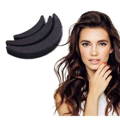 Picture of 3pcs Hair Puff For Thin Hair Using Banana Bumpits Styling Tool Fluffy (Black)
