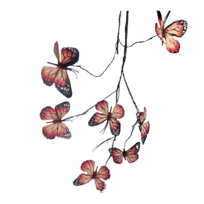 Picture of Artificial Branch butterfly Window Art Flower Arrangement Decoration Mori Wedding Landscape Embellishmentisplay (Multicolor)