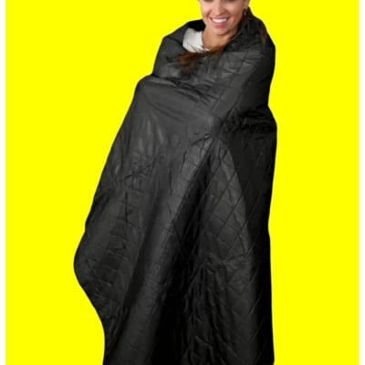 Picture of Sleeping Bag Zipper Double Layer comforter Black Sleeping Bag Polyester Cold Weather Camping Sleeping Bag,Outdoor Sleeping Bag,Cold Weather Sleeping Bag (Black)